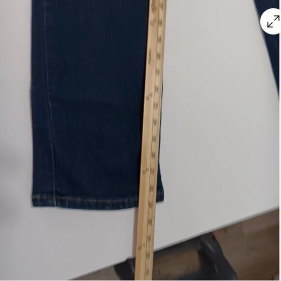 Levi's 505 Straight Leg Jeans Womens 8‎ Short Dark Wash Stretch Denim C24 - Picture 8 of 12